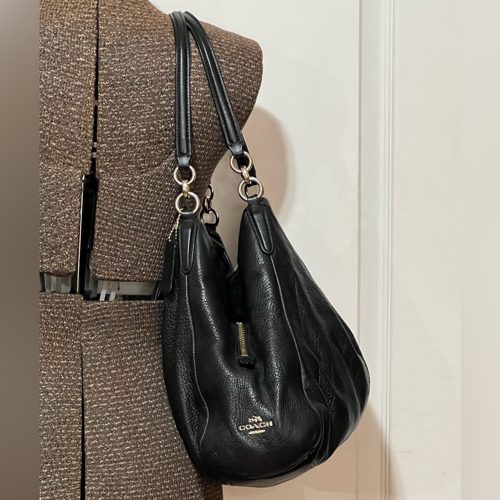 Authentic Black Coach Shoulder Bag